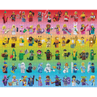 LEGO Minifigure Rainbow 1000 Piece Jigsaw Puzzle image number 2