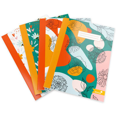 A4 Hearts & Flowers Marlene West Exercise Book: Assorted image number 2