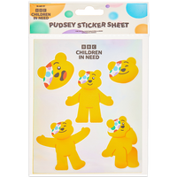 BBC Children in Need Pudsey Sticker Sheets: Pack of 2