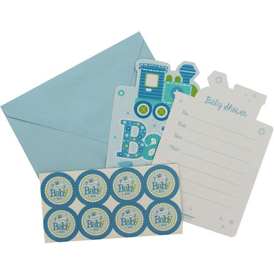 8 Blue Baby Shower Invitations image number 2
