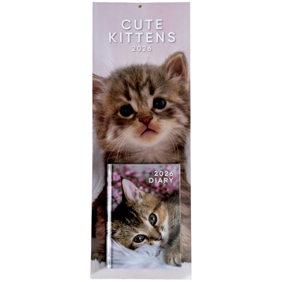 2026 Kittens Slim Calendar & Diary image number 1