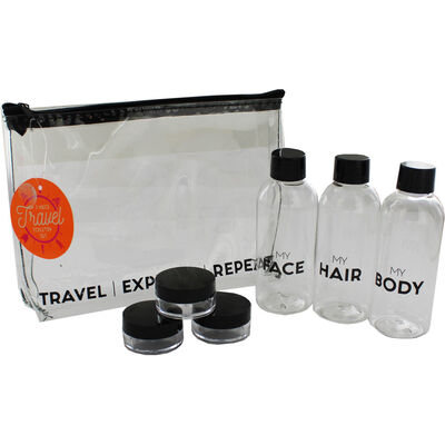 Clear Travel Toiletry Case Set - 7 Pieces image number 2
