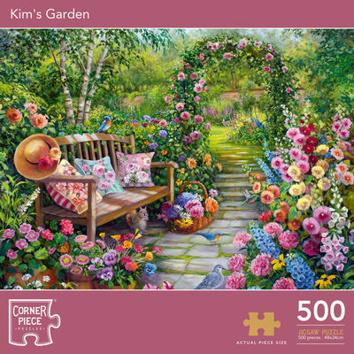 Kim’s Garden 500 Piece Jigsaw Puzzle image number 1
