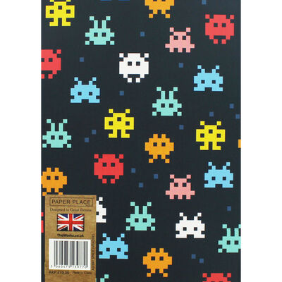 A5 Flexi Space Invaders Lined Notebook image number 2