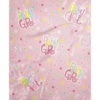 Pink Baby Girl Jumbo Plastic Gift Bag image number 3