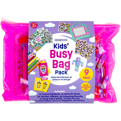 PlayWorks Kids’ Busy Bag: Pink image number 1
