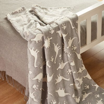 Glow In The Dark Blanket: Dinosaur image number 4