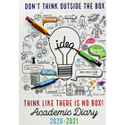 A5 Outside the Box Day a Page 2020-21 Academic Diary image number 1