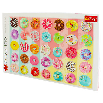 Doughnuts 500 Piece Jigsaw Puzzle image number 3