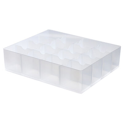 Whitefurze Allstore 24-36 Litre Clear Plastic Insert Tray image number 1