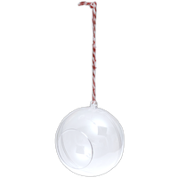 Christmas Round Open Window Fillable Bauble