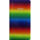 Rainbow Glitter 2020 Slim Week to View Pocket Diary image number 1