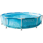 Intex Beachside Metal Frame Swimming Pool image number 1