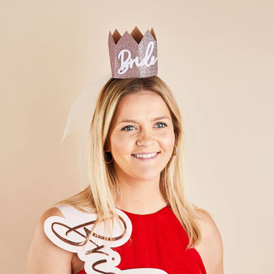 Bride Crown With Veil image number 2