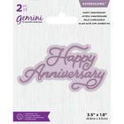 Gemini Mini Expressions Die - Happy Anniversary image number 1