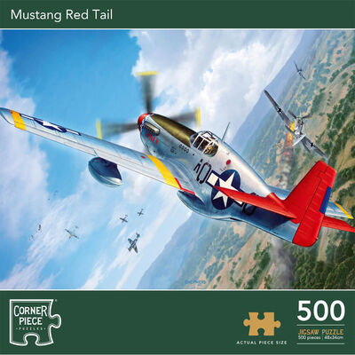 Mustang Red Tail 500 Piece Jigsaw Puzzle image number 1