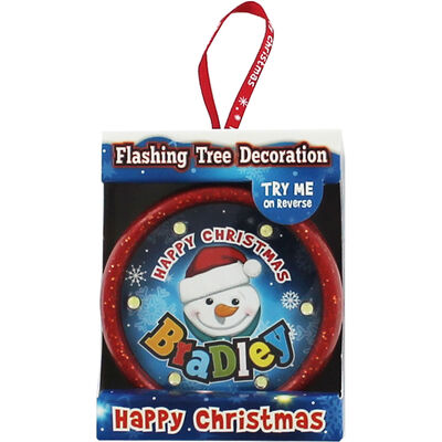 Flashing Christmas Bauble - Bradley image number 1