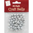 White and Silver Jingle Bells: Pack of 50 image number 1