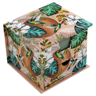 Botanical Birds Memo Cube image number 1