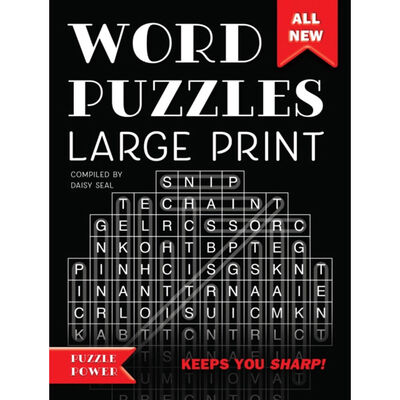 Word Puzzles Large Print: Word Play Twists and Challenges image number 1