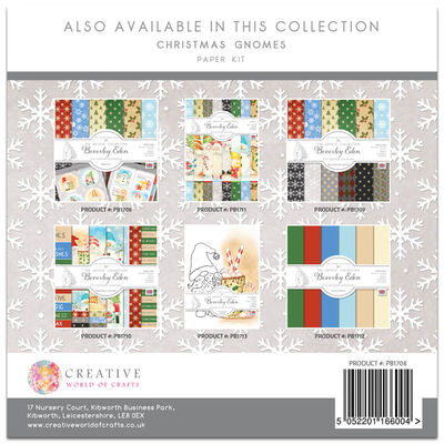 Christmas Gnomes Paper Kit: 8 x 8 Inches image number 3