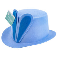 Easter Bunny Top Hat with Ears: Blue