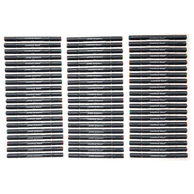 Crawford & Black Twin Tip Acrylic Brush Pens: Pack of 60 image number 2