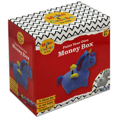 Paint Your Own Money Box: Unicorn image number 1