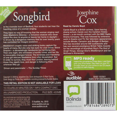 Songbird: MP3 CD image number 2