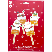 Make Your Own Stuck Santa Decorations kit