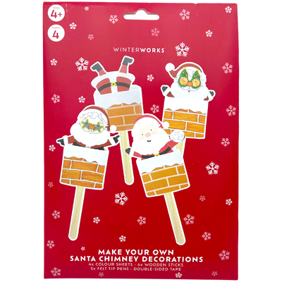 Make Your Own Stuck Santa Decorations kit image number 1