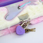 Dream Pop Unicorn Fluffy A5 Secret Diary Set image number 4