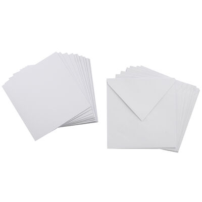 10 White Cards and Envelopes: 6 x 6 Inches image number 2