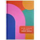 A5 Bold Abstract 2023-2024 Week to View Academic Diary image number 1