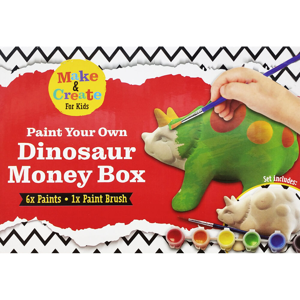 PAINT YOUR OWN Dinosaur Box Personalised Visual Arts Painting