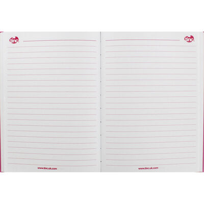 Tinc A5 Pink Heart Lined Notebook image number 2