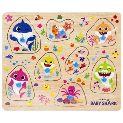 Baby Shark 8 Piece Wooden Jigsaw Puzzle image number 1