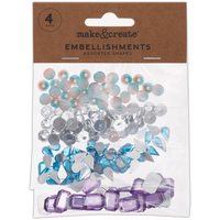 Assorted Craft Gemstones: Pack of 4