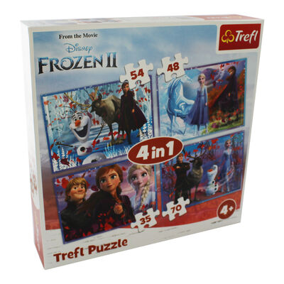 Disney Frozen 2 4-in-1 Jigsaw Puzzle Set image number 1