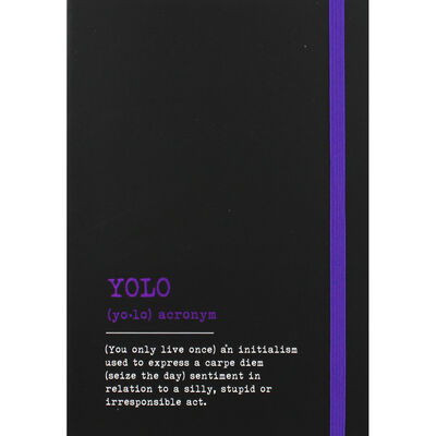 A5 Urban Dictionary YOLO Lined Notebook image number 1