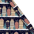 Christmas Gift Wrap 4m: Assorted Navy Merry Christmas image number 2
