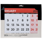 2026 Easy View Month to View Calendar image number 1
