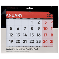 2026 Easy View Month to View Calendar