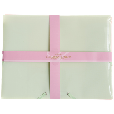 Pastel A4 Elasticated Folders: Pack of 3 image number 1
