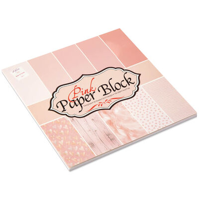 Pink Paper Block Design Pad: 6" x 6" image number 1