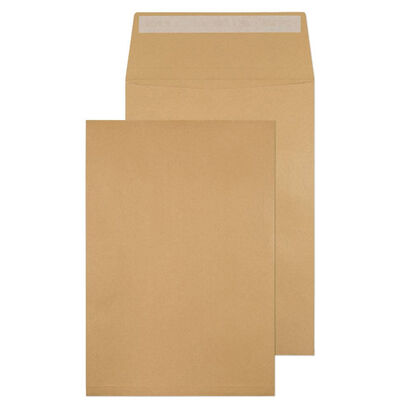 Manilla Gusset Pocket Self Seal Envelopes: Pack Of 125 image number 1