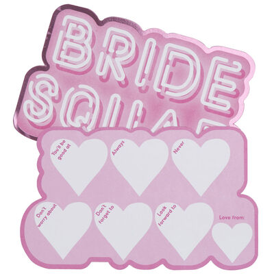 Pink Bride Squad Party Advice Cards - 10 Pack image number 2