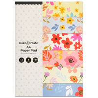 A4 Paper Design Pad: Floral