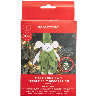 Make Your Own Needle Felt Decoration: Tree Mouse image number 1