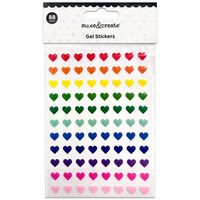 Multi-Colour Adhesive Heart Gel Stickers